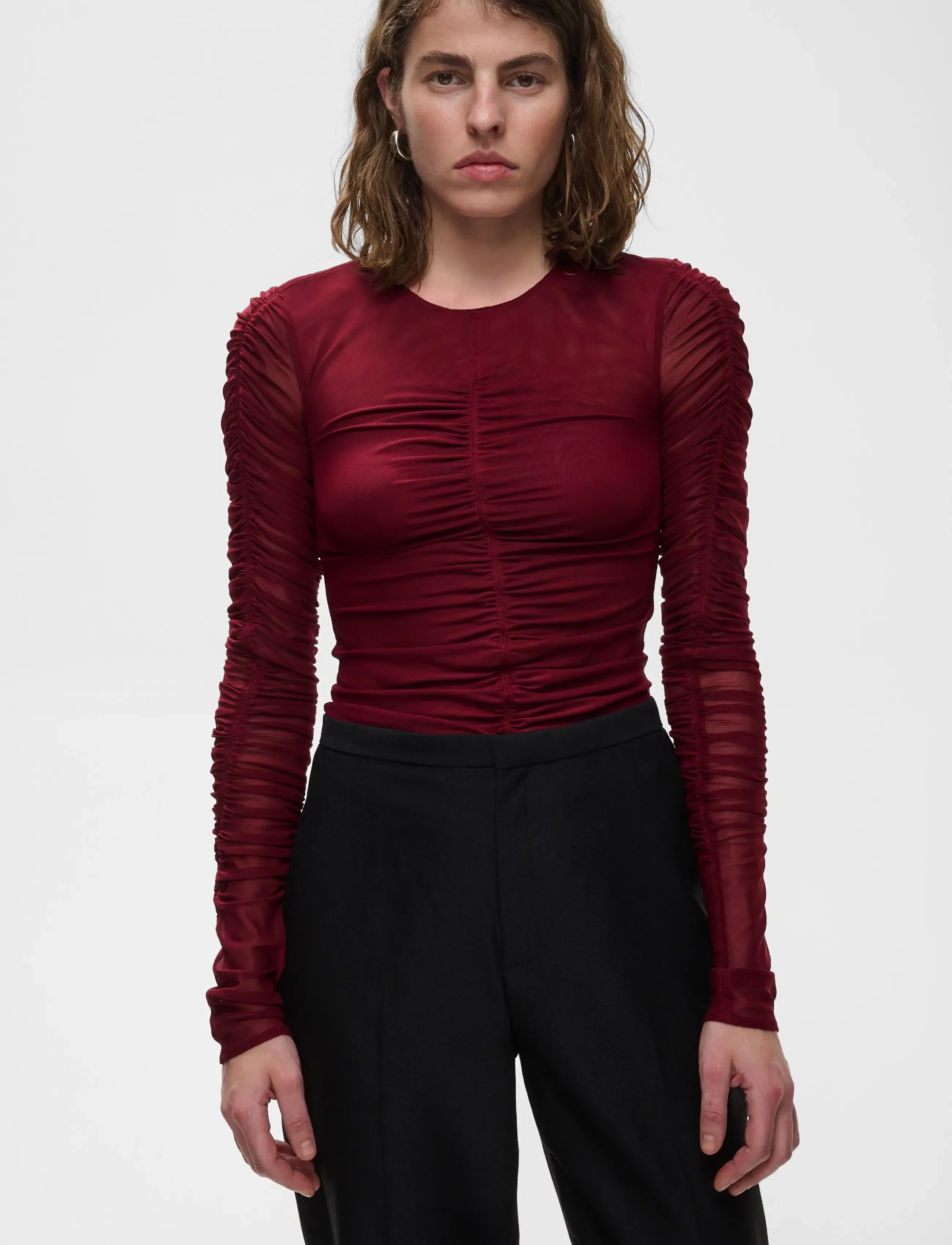 Ivy Oak - IOFatou Top - langærmede bluser - amarena red - 3