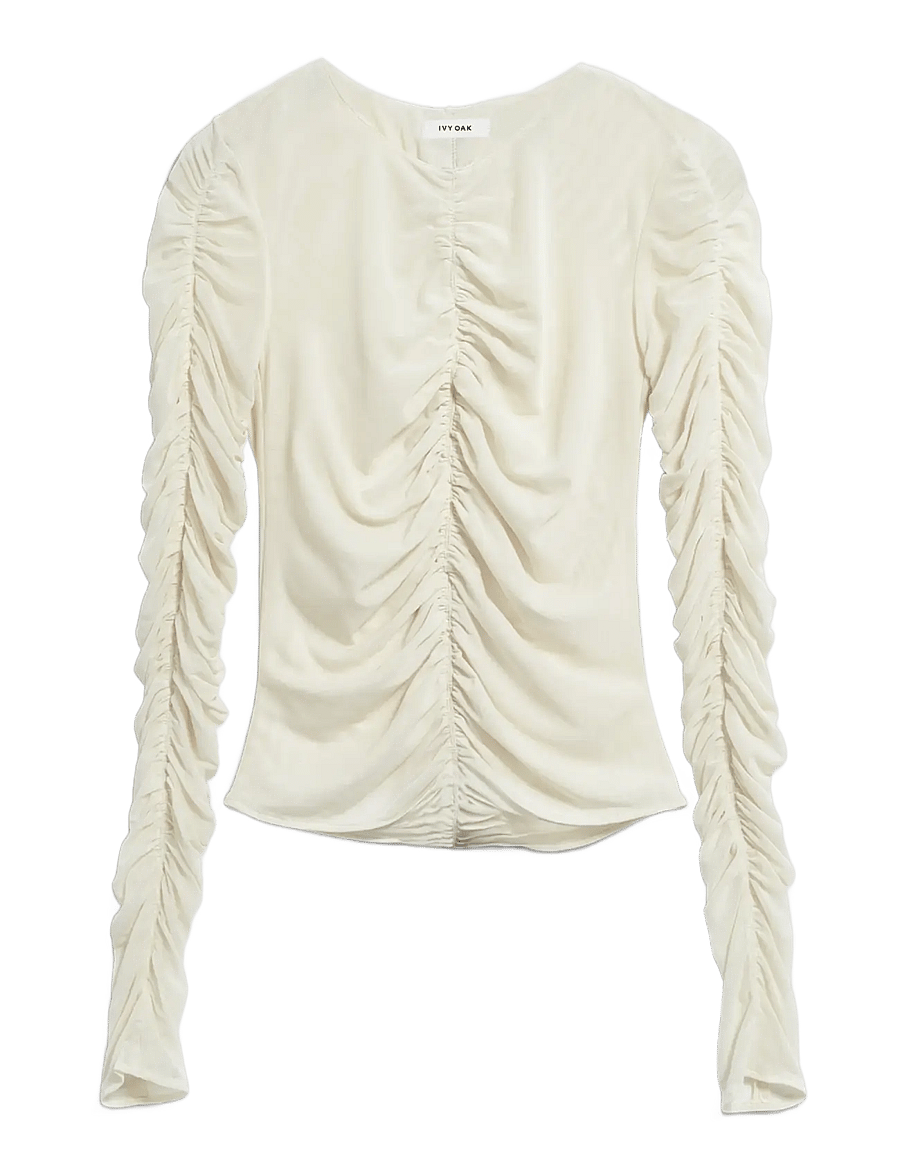Ivy Oak - IOFatou Top - langärmelige blusen - pearl - 0