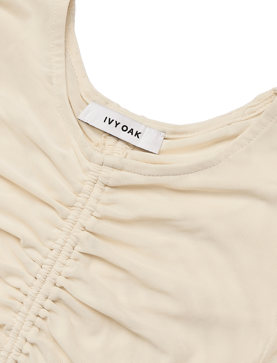 Ivy Oak - IOFatou Top - långärmade blusar - pearl - 5