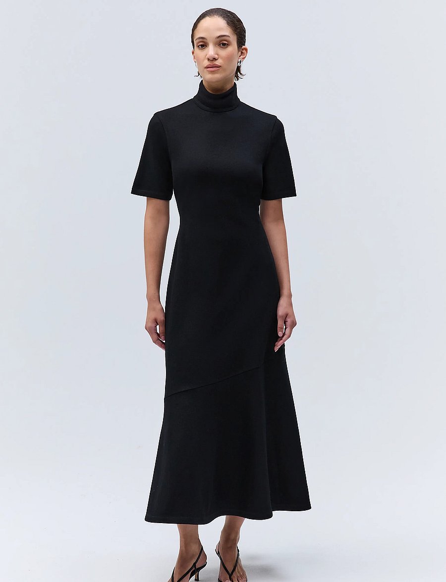 Ivy Oak - IOFayrouz Dress - kootud kleidid - black - 2
