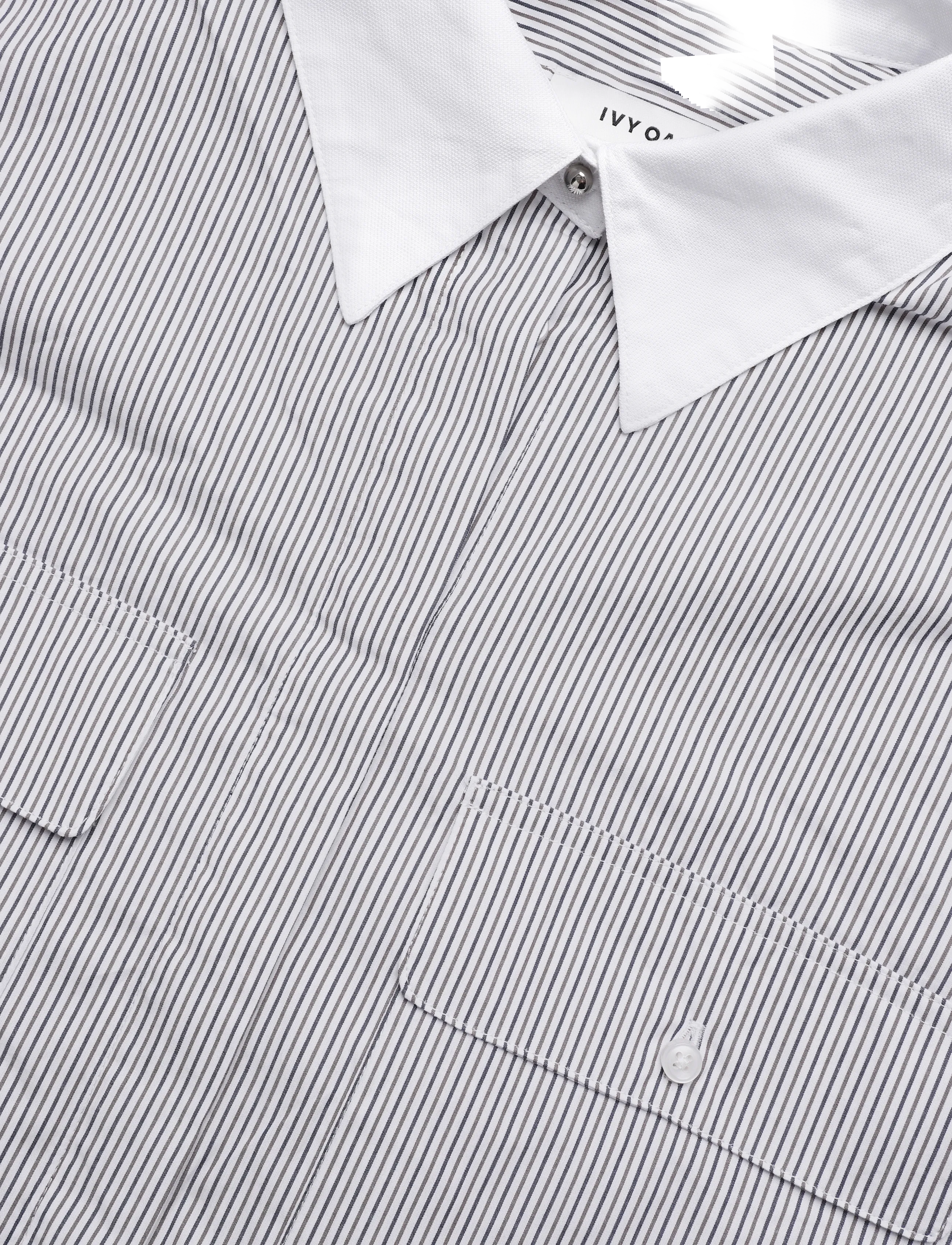 Ivy Oak - IOMyrtleRose Top - long-sleeved shirts - blue stripes - 5