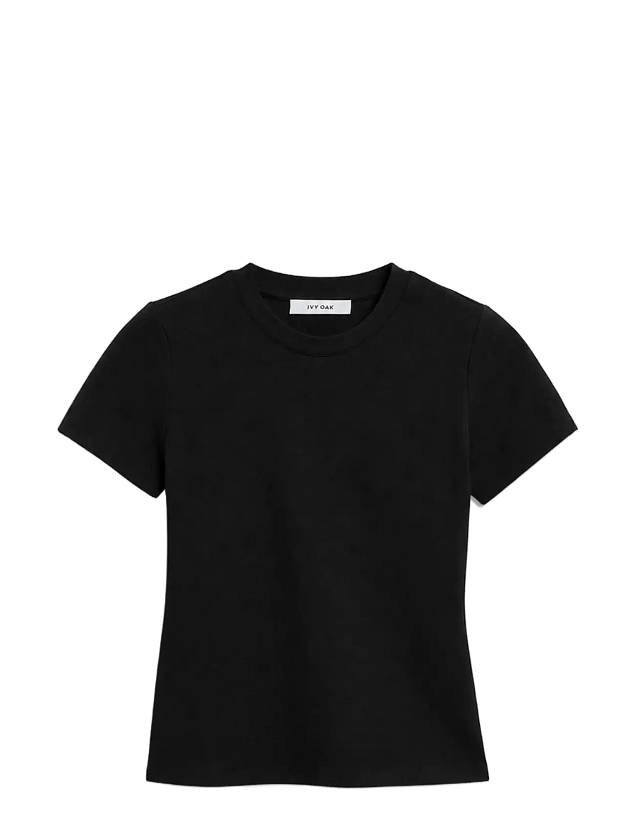 Ivy Oak - IOFelicianaLane Top - t-shirts - black - 0