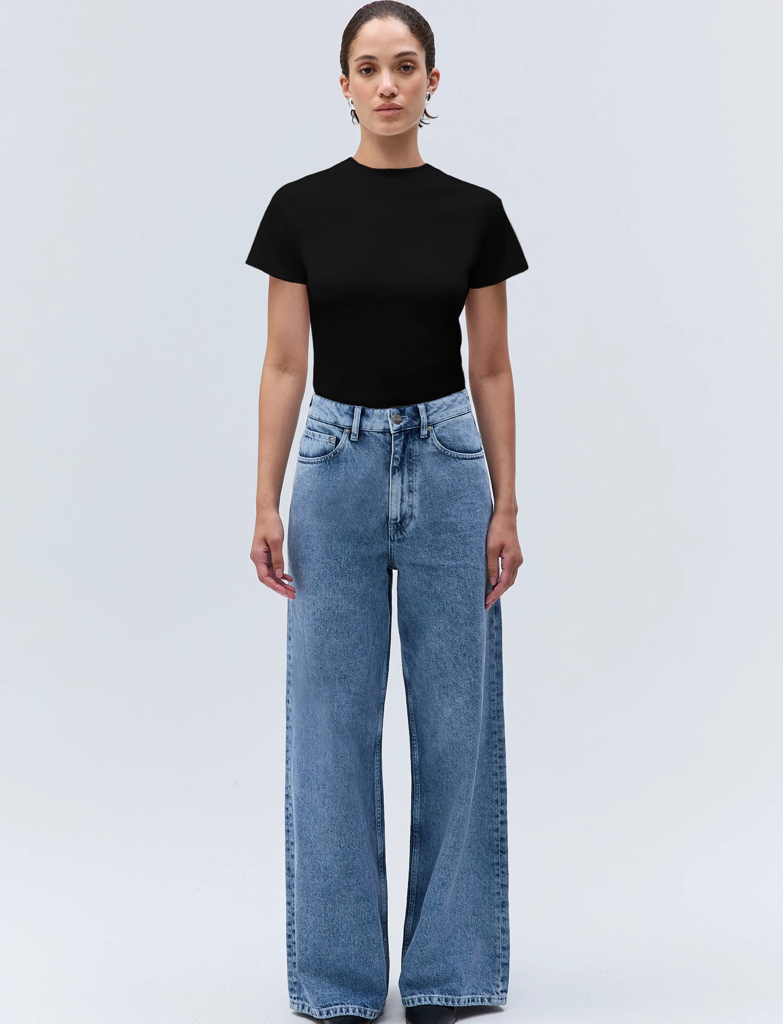 Ivy Oak - IOFelicianaLane Top - t-shirts - black - 1