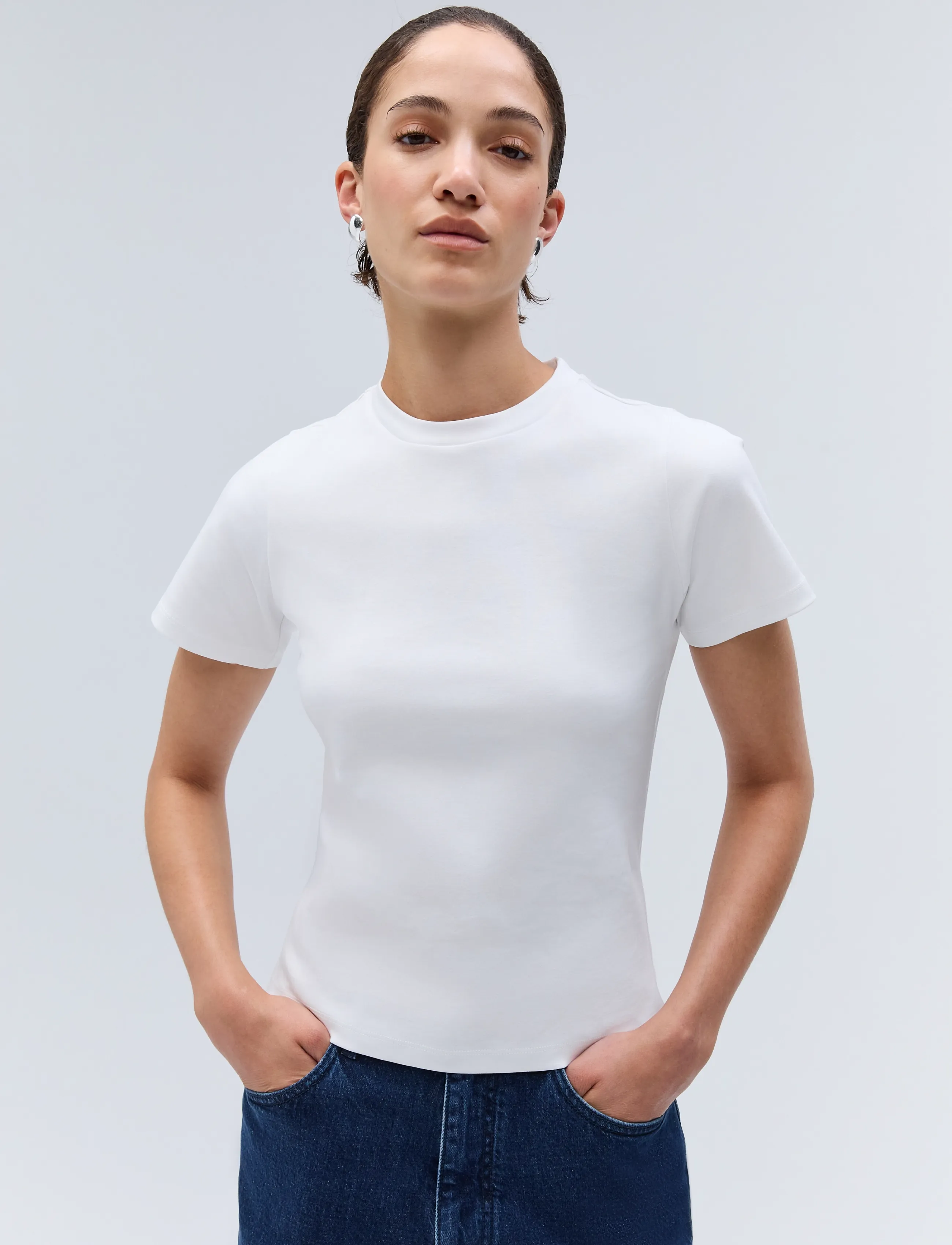 Ivy Oak - IOFelicianaLane Top - t-shirts - bright white - 2
