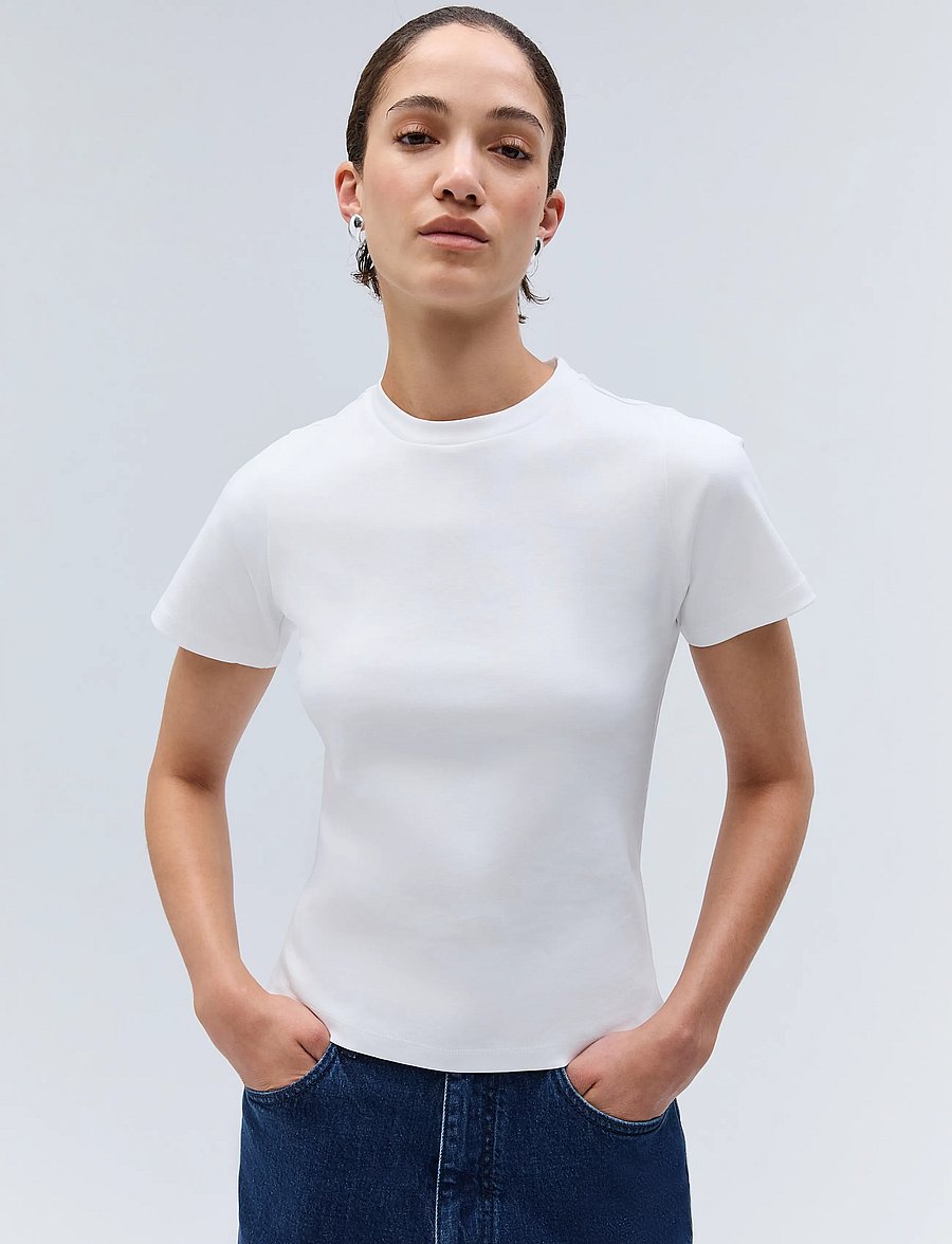 Ivy Oak - IOFelicianaLane Top - t-shirts - bright white - 2