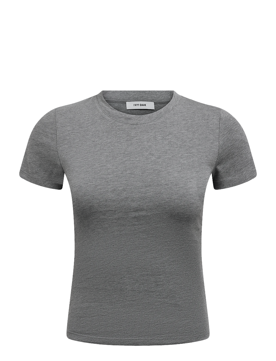 Ivy Oak - IOFelicianaLane Top - t-shirts - heathered grey - 0