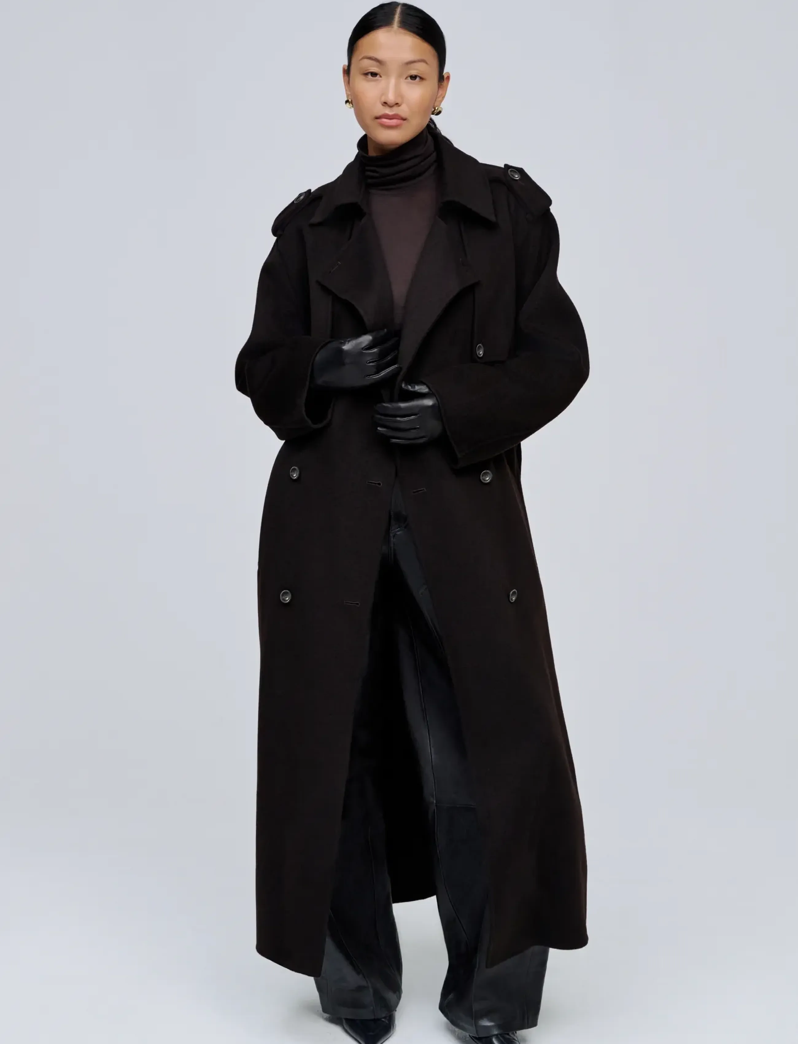 Ivy Oak IOCamerona Coat - Kollektsioonid - DARK BROWN / brown