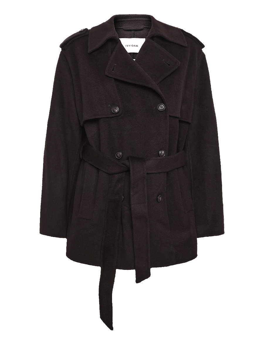 Ivy Oak - IOJuneMarie Coat - trenchcoats - dark brown - 1
