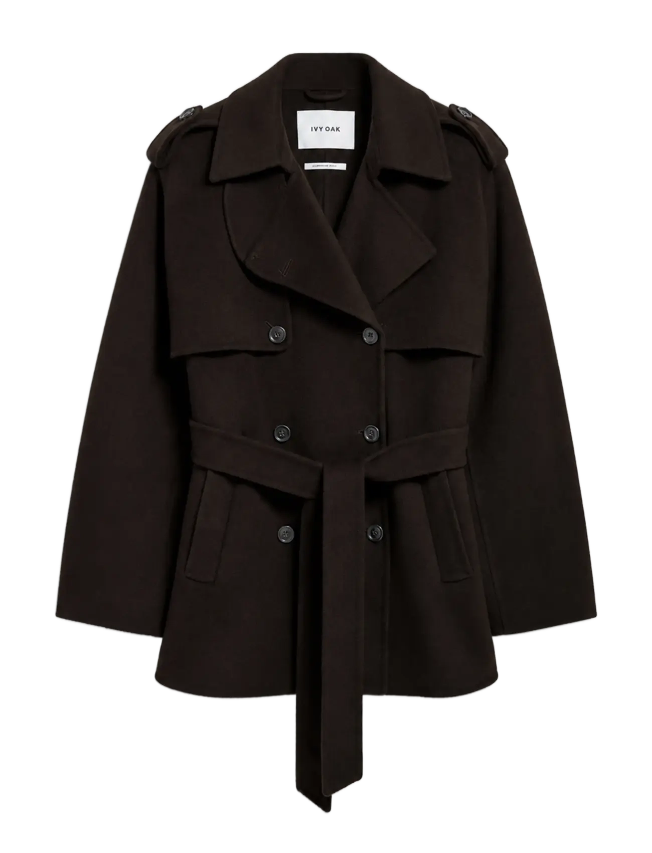 Ivy Oak IOJuneMarie Coat - Frakker - DARK BROWN / brown