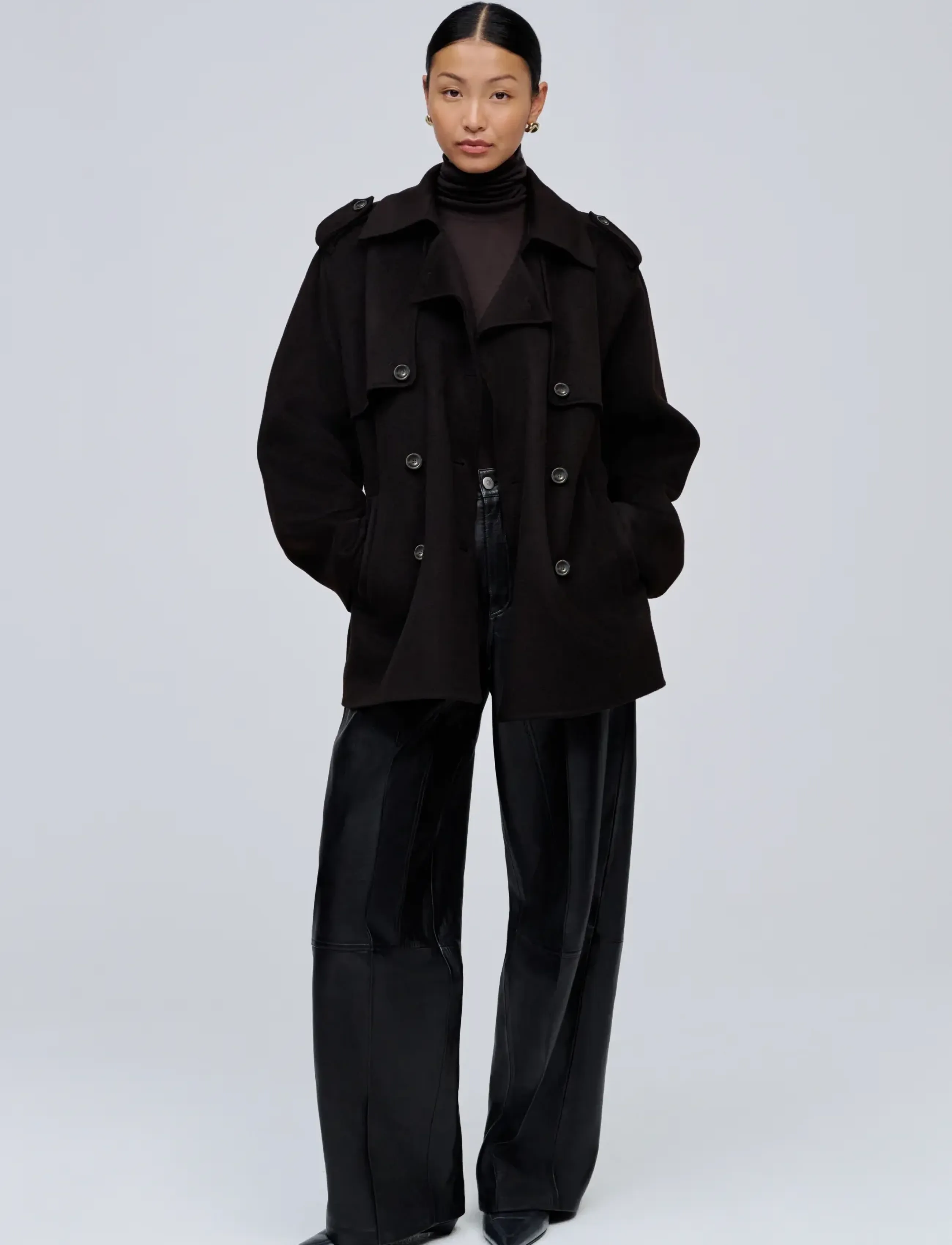 Ivy Oak IOJuneMarie Coat - Kleidung - DARK BROWN / brown