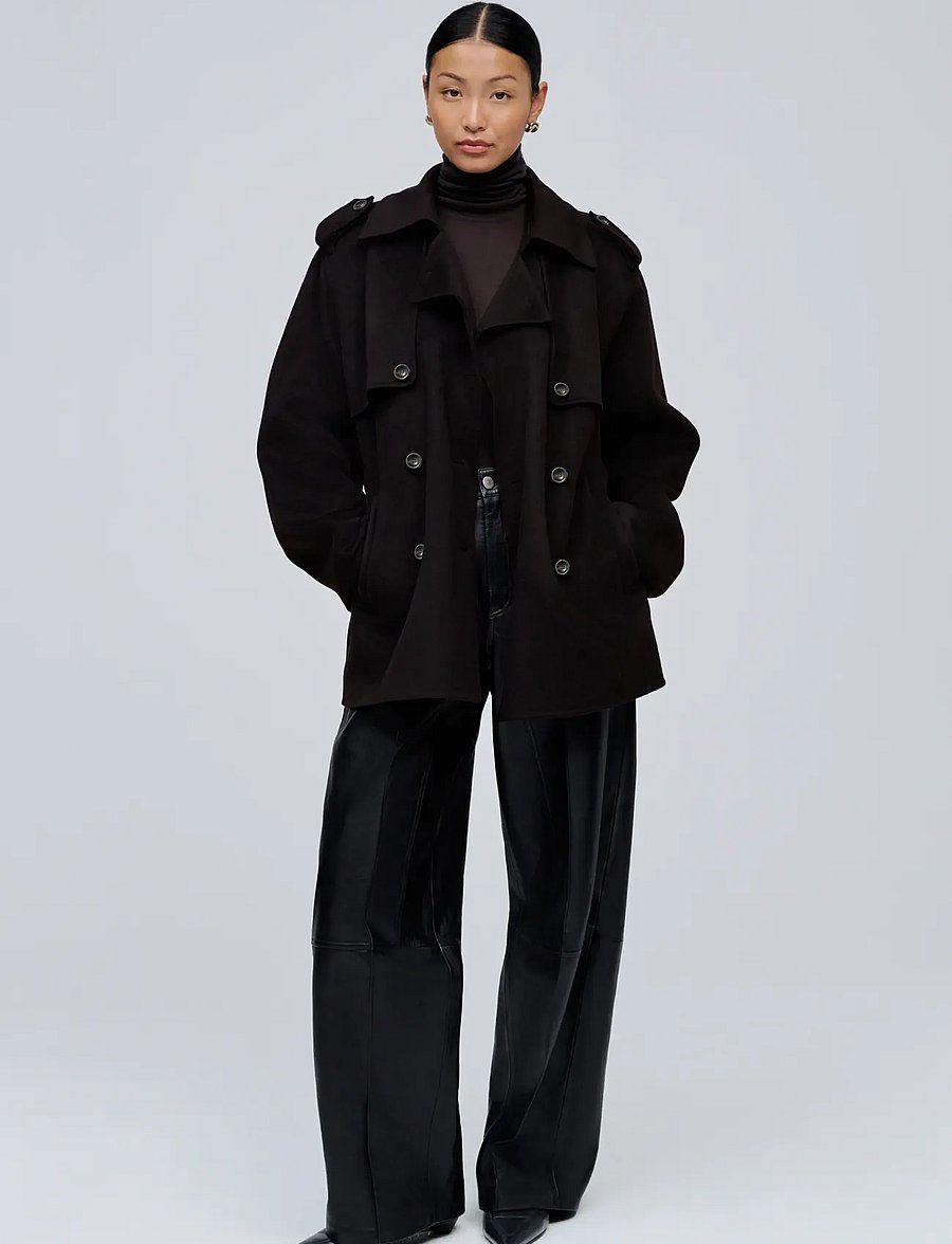 Ivy Oak - IOJuneMarie Coat - trenchcoats - dark brown - 0
