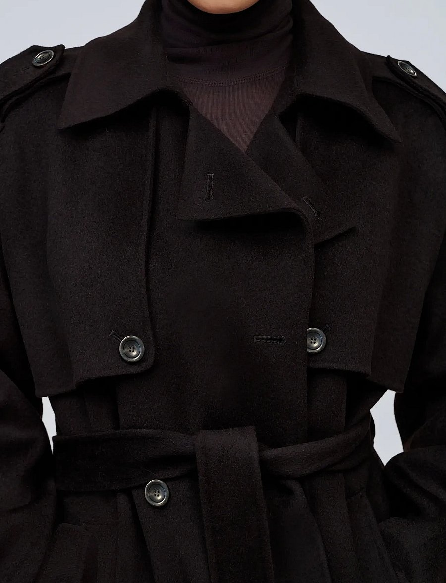 Ivy Oak - IOJuneMarie Coat - trenchcoats - dark brown - 4