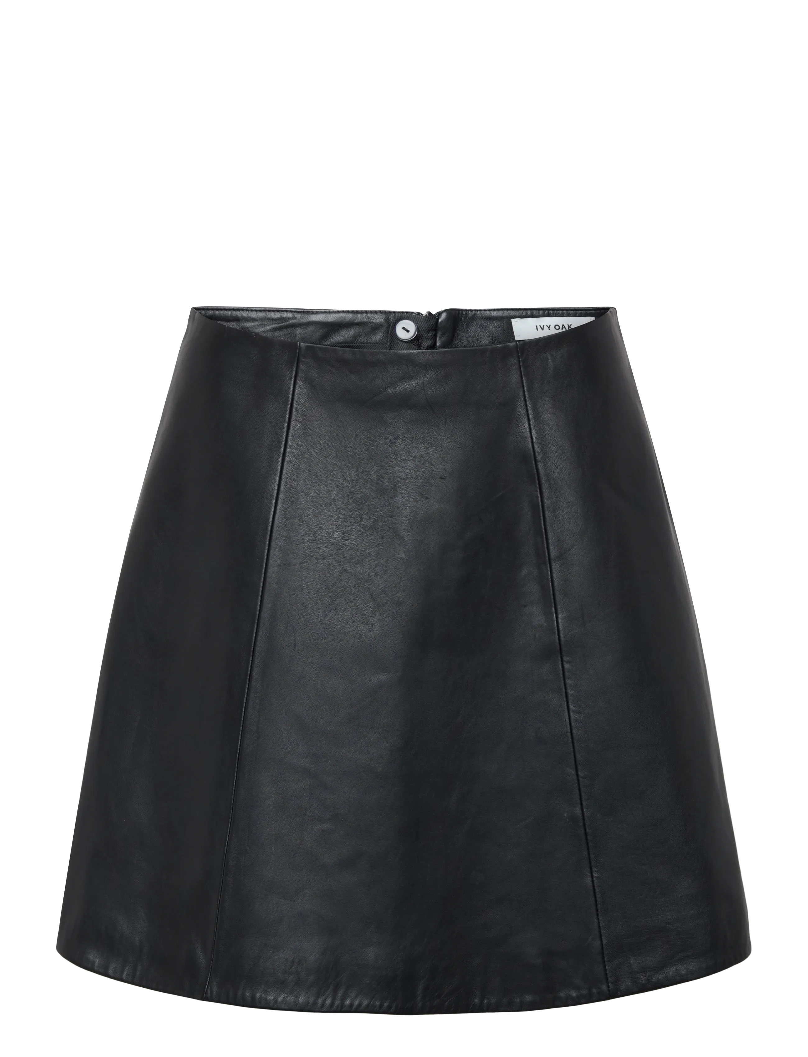 Ivy Oak IOLale Leather Skirt - Nederdele - BLACK / black