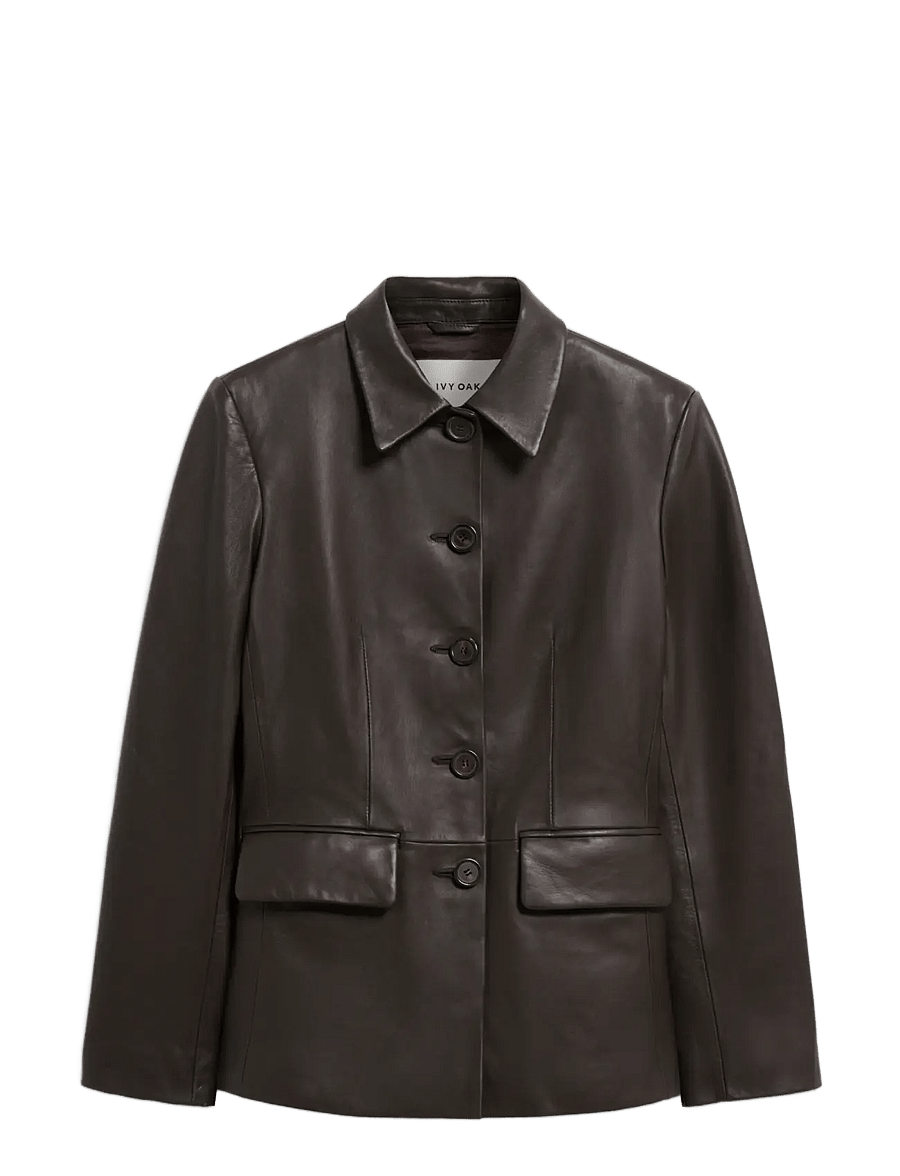 Ivy Oak - IOLiza Jacket - leather jackets - chocolate - 0