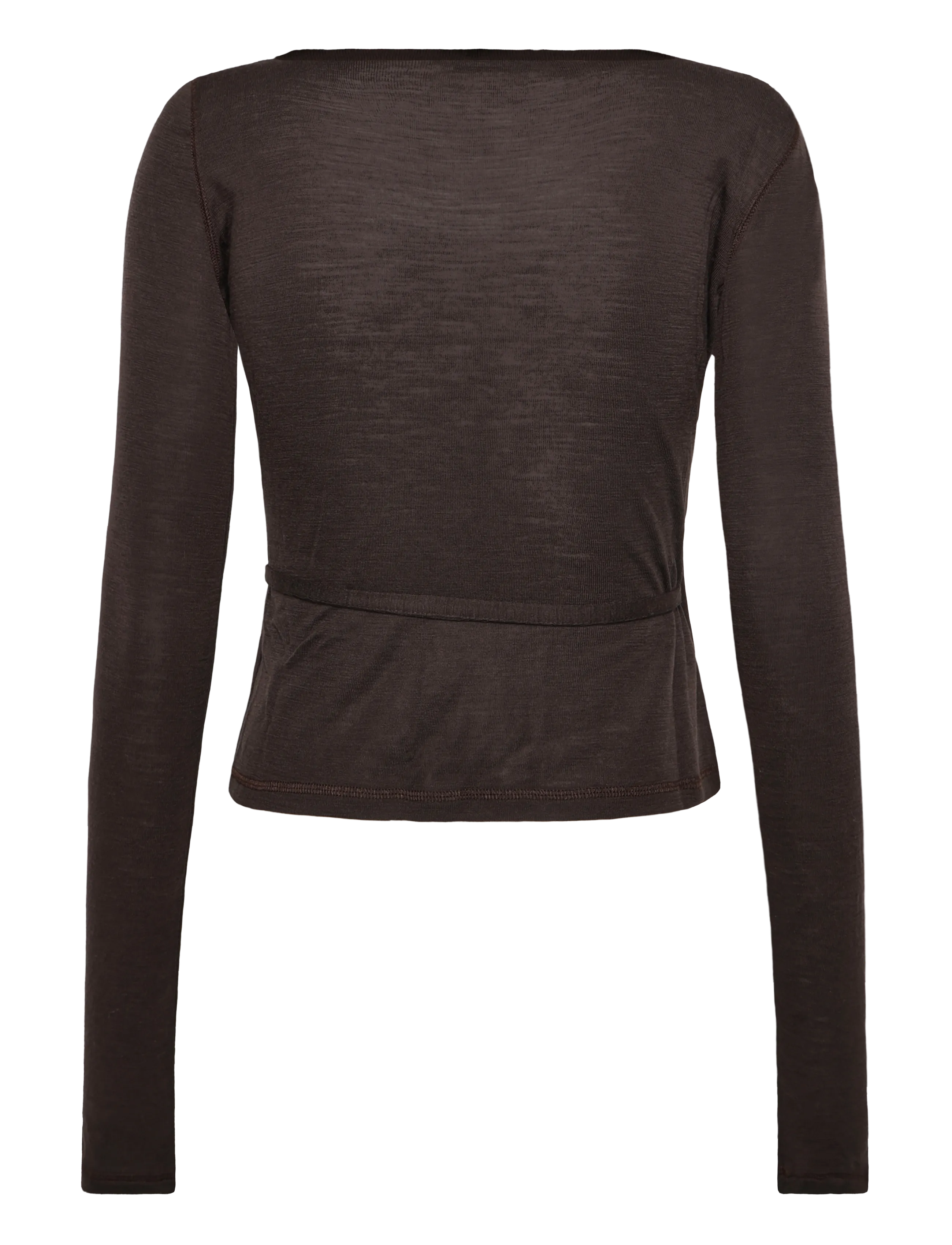 Ivy Oak - IOFine Top - long-sleeved tops - dark brown - 1