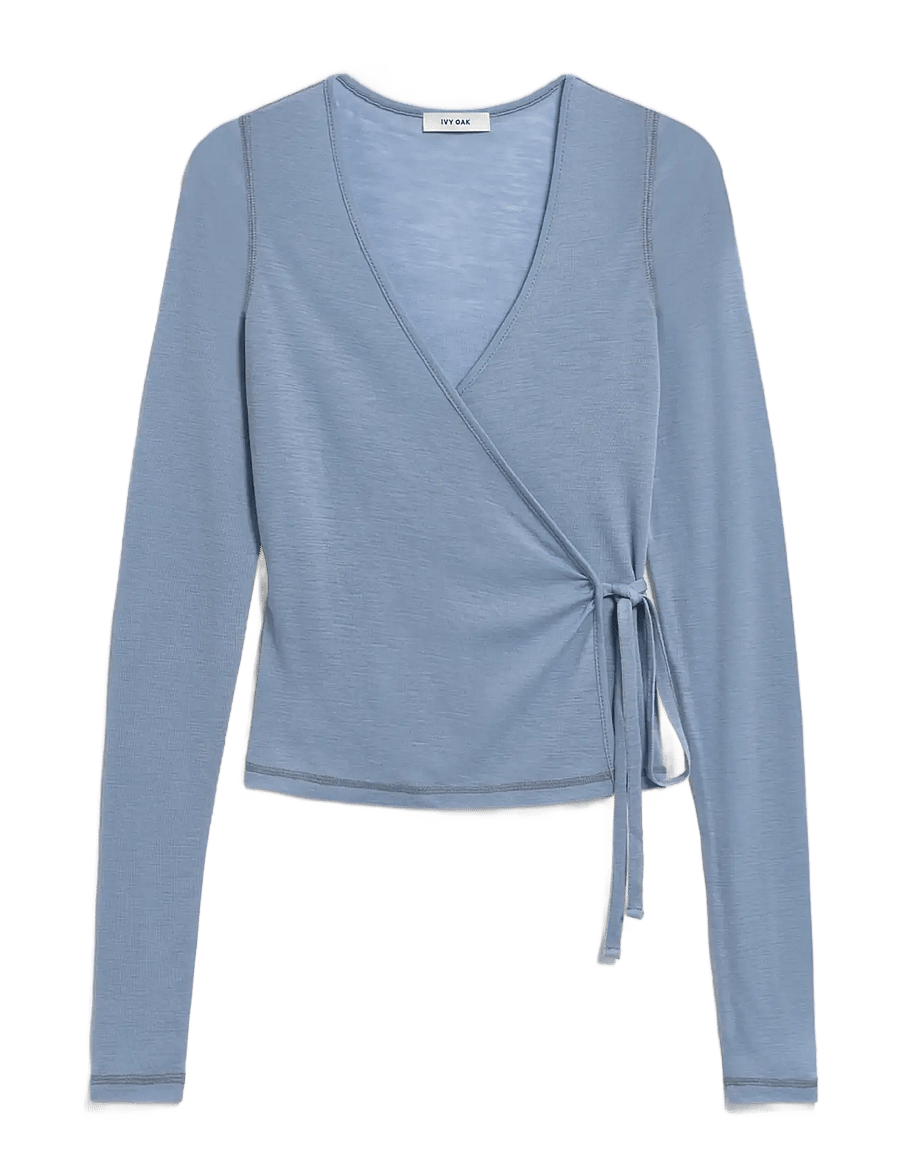 Ivy Oak - IOFine Top - langärmlige tops - dove blue - 0