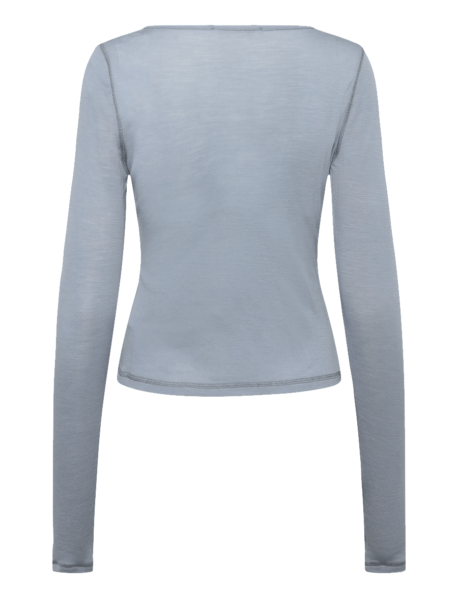 Ivy Oak - IOFine Top - långärmade toppar - dove blue - 1