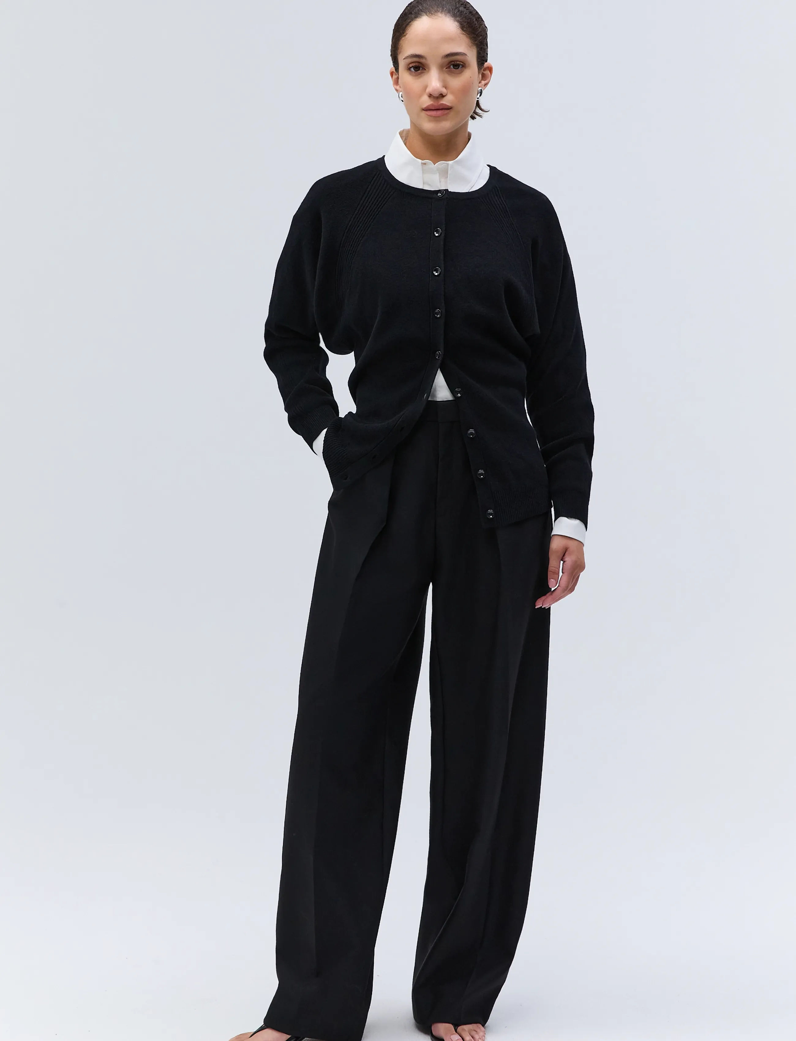 Ivy Oak - IOFjola Blouse - strickjacken - black - 2
