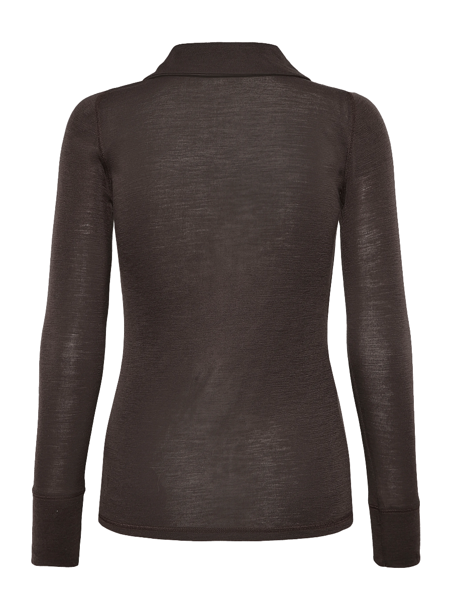 Ivy Oak - IOFrancesca Blouse - pikéer - dark brown - 1