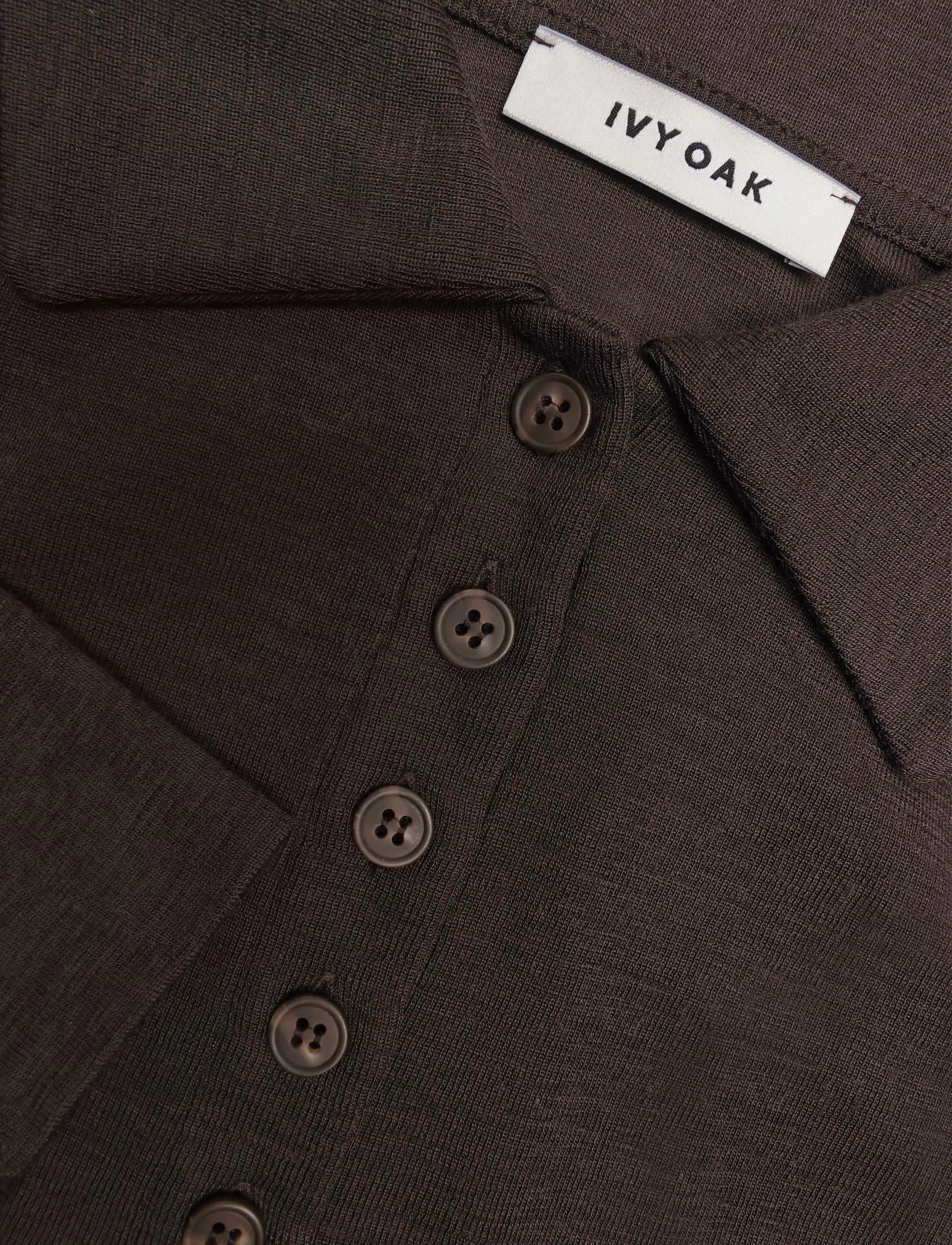 Ivy Oak - IOFrancesca Blouse - pikéer - dark brown - 5