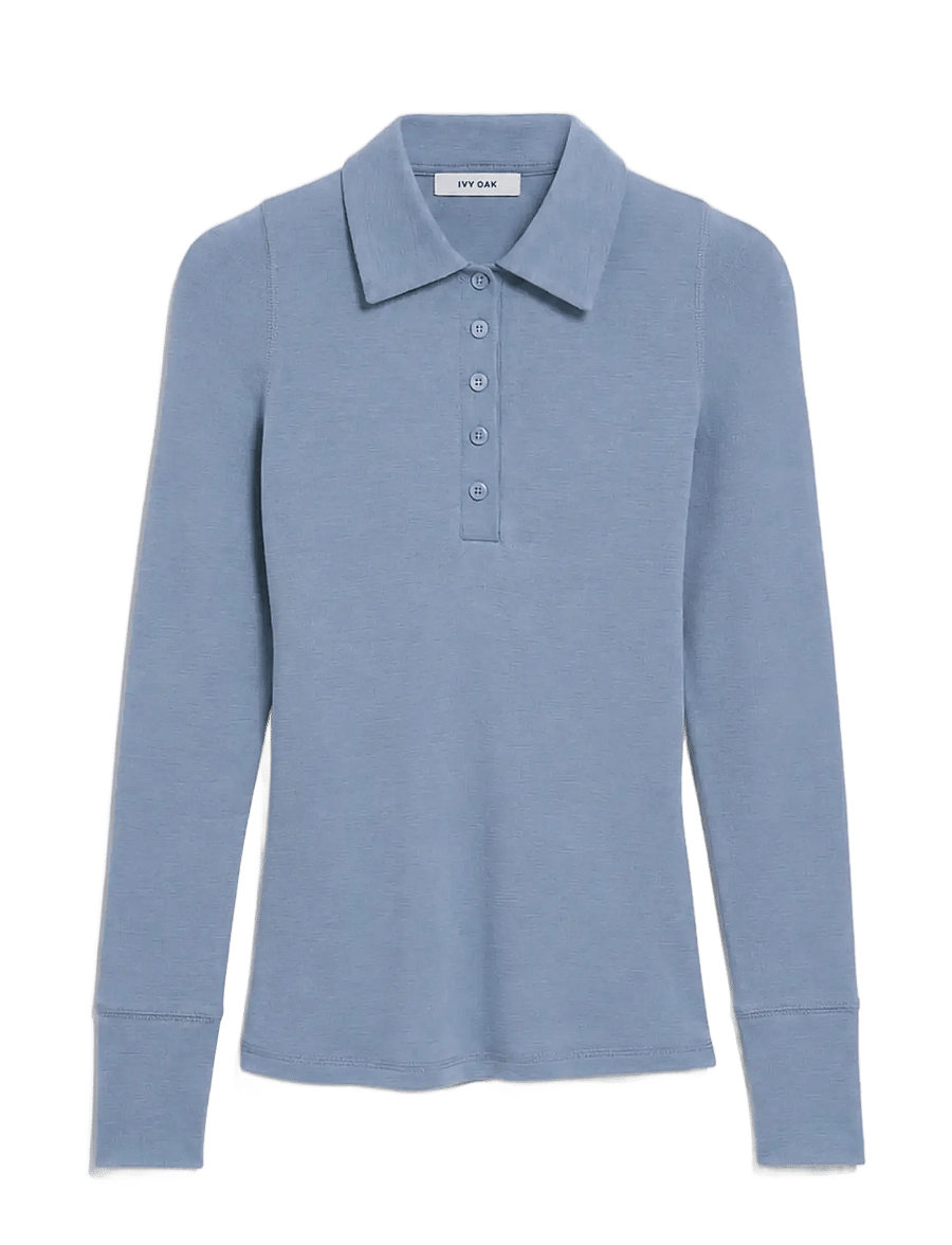 Ivy Oak - IOFrancesca Blouse - poloshirts - dove blue - 0