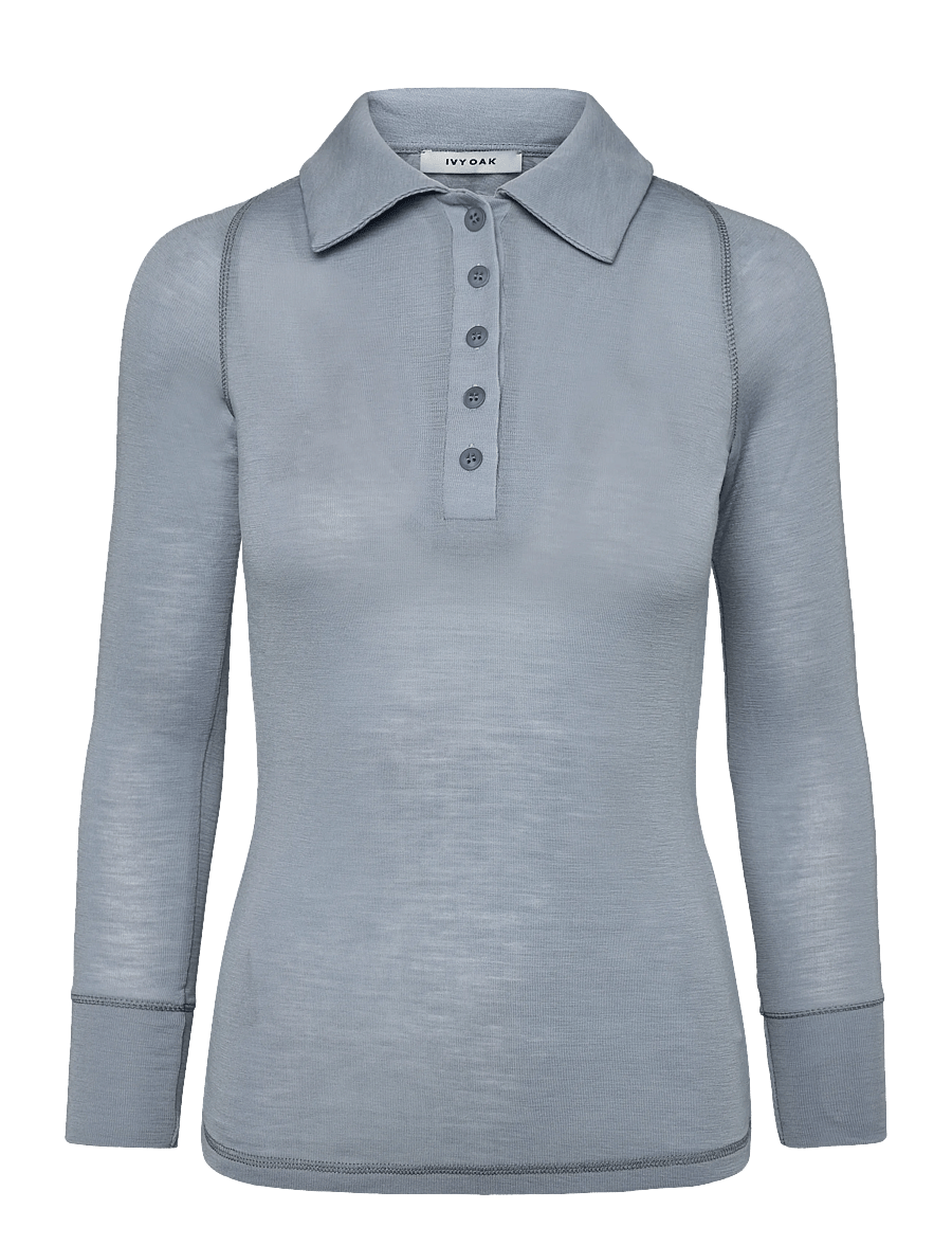 Ivy Oak - IOFrancesca Blouse - poloshirts - dove blue - 1