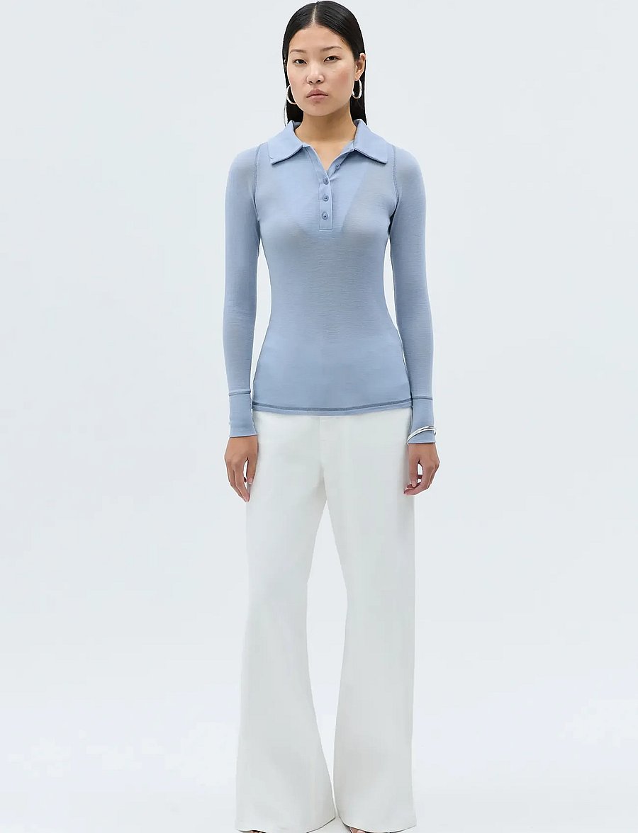 Ivy Oak - IOFrancesca Blouse - poloshirts - dove blue - 0
