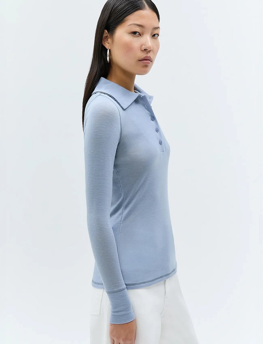 Ivy Oak - IOFrancesca Blouse - poloshirts - dove blue - 3