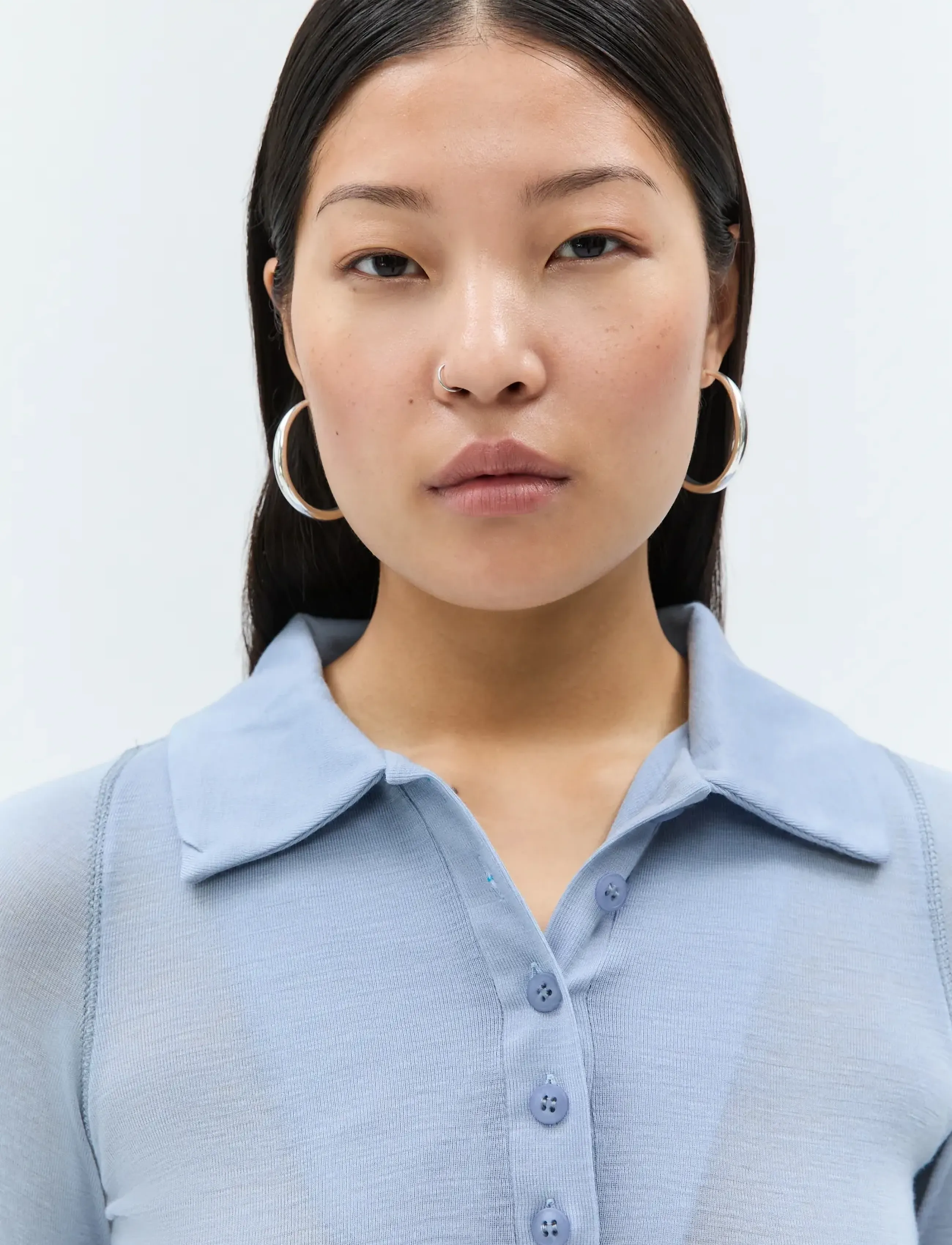 Ivy Oak - IOFrancesca Blouse - poloshirts - dove blue - 4