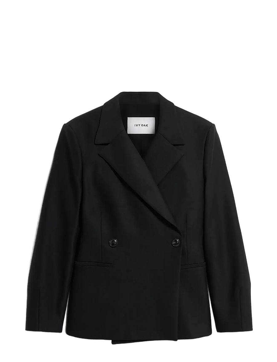 Ivy Oak - IOJolene Blazer - zweireihige blazer - black - 0