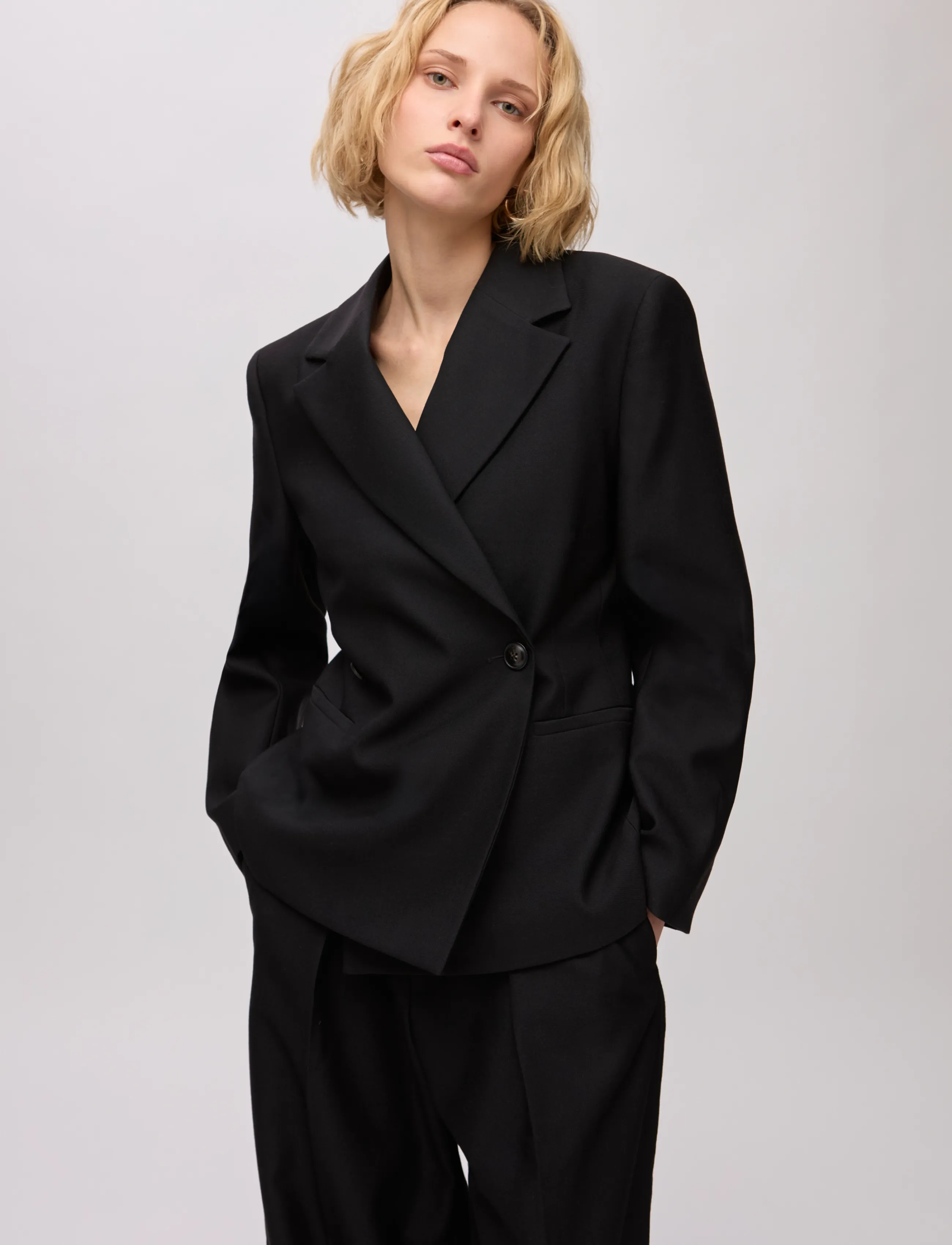 Ivy Oak - IOJolene Blazer - zweireihige blazer - black - 1