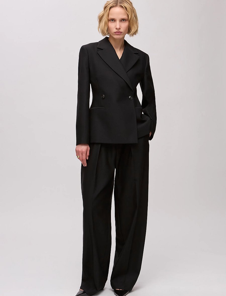 Ivy Oak - IOJolene Blazer - zweireihige blazer - black - 2