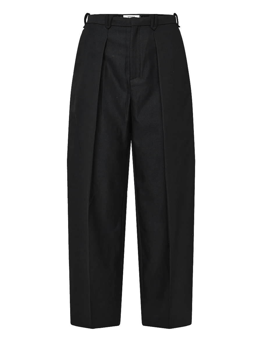 Ivy Oak - IOPinta Pants - barrel-bukser - black - 0