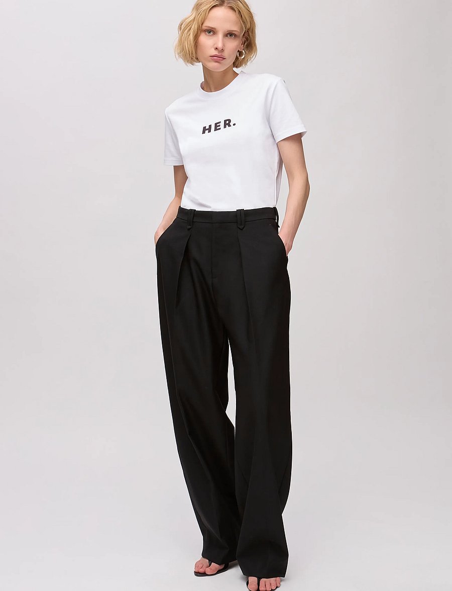 Ivy Oak - IOPinta Pants - barrelbyxor - black - 2