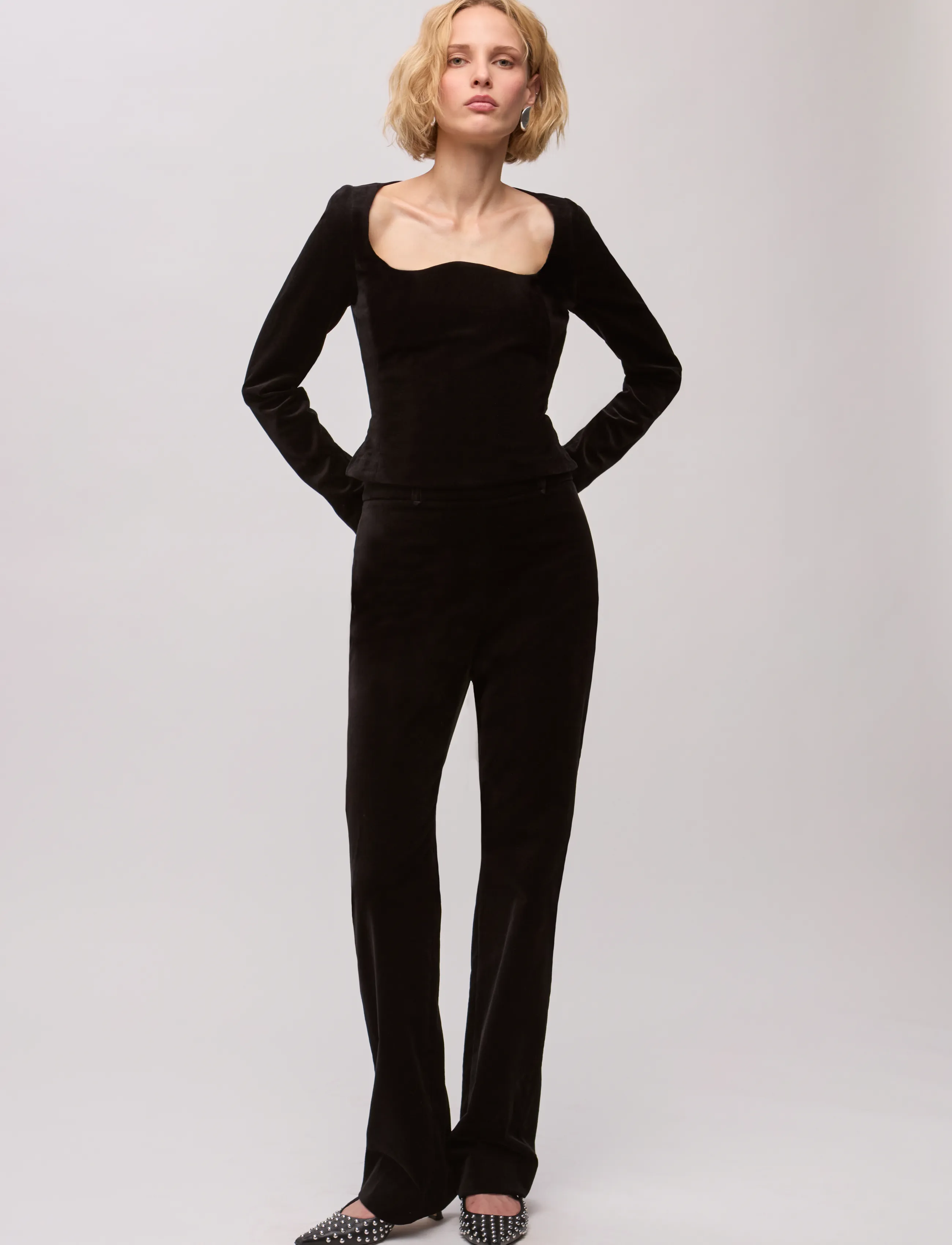 Ivy Oak - IOPrune Pants - sirged püksid - black - 2