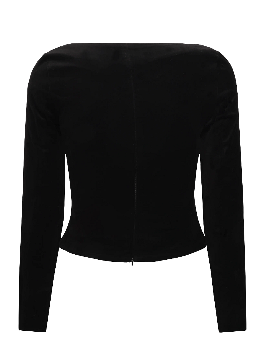 Ivy Oak - IOTalitha Top - langærmede bluser - black - 1