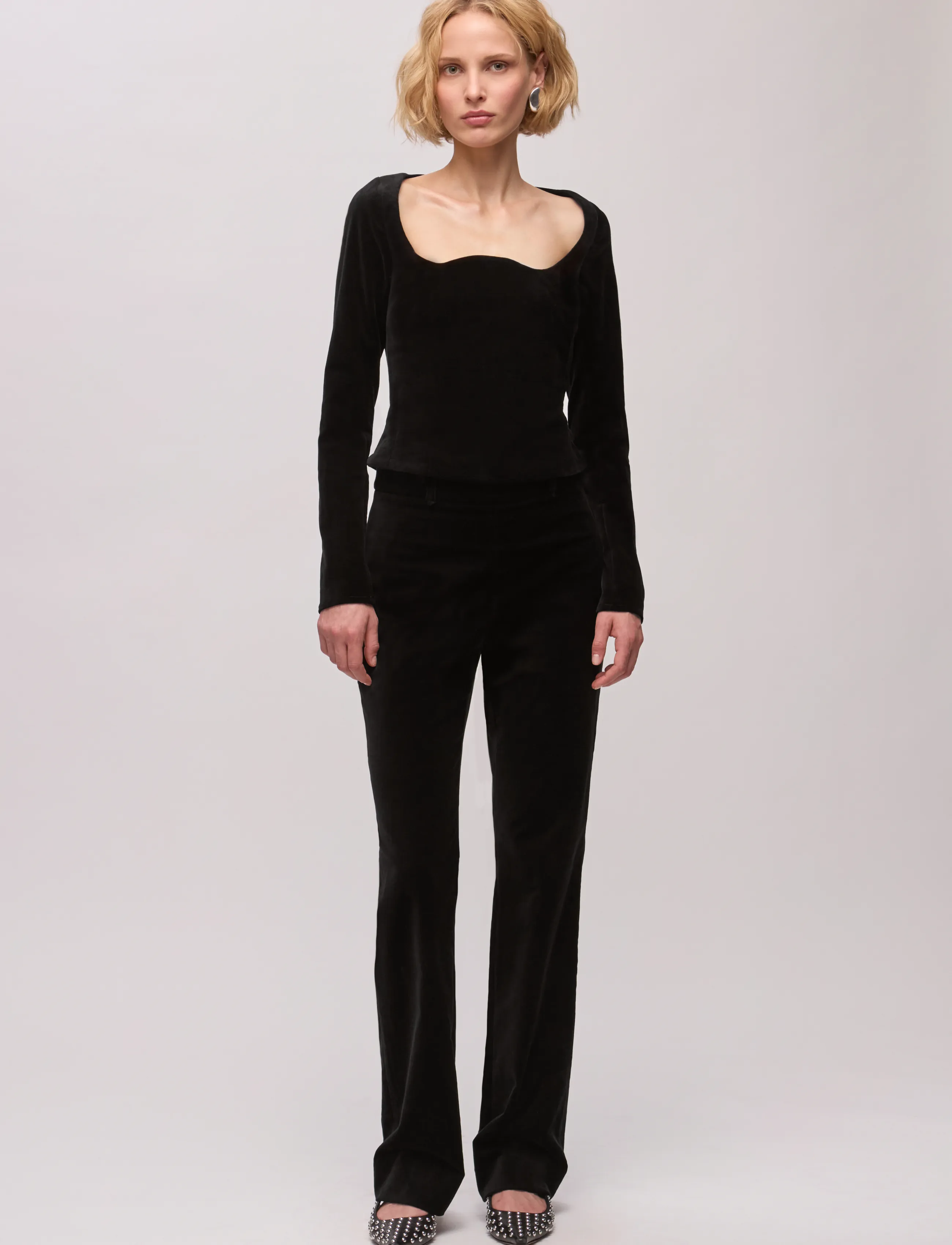 Ivy Oak - IOTalitha Top - pikkade varrukatega pluusid - black - 2