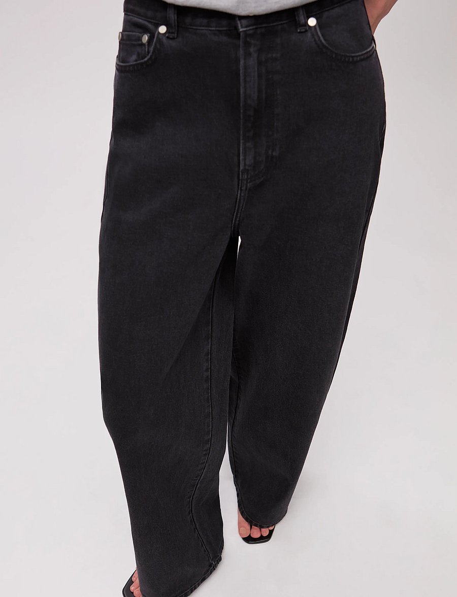 Ivy Oak - IOPanna Jeans - laia säärega teksad - black - 2