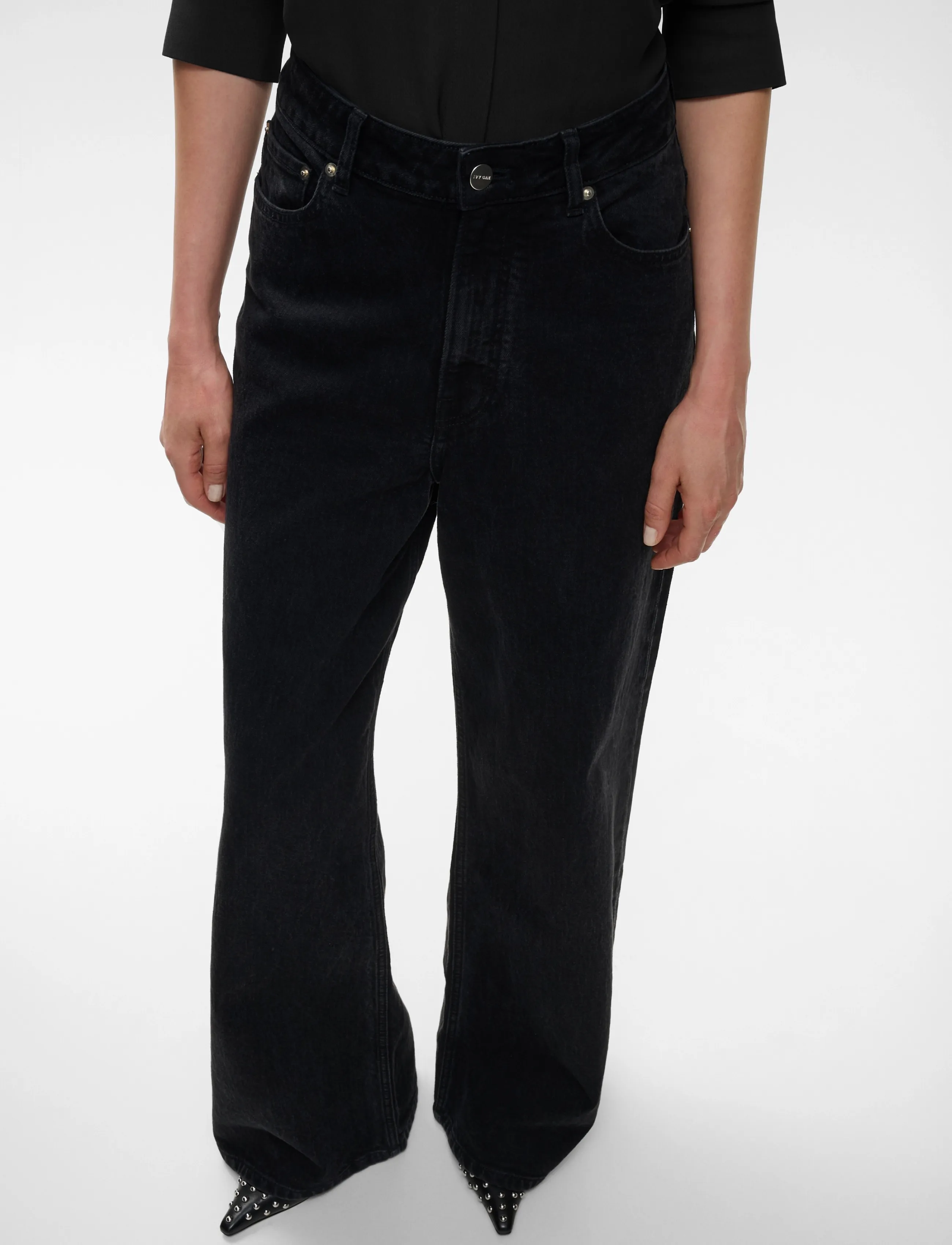 Ivy Oak - IOPURA JEANS - vida jeans - black - 1