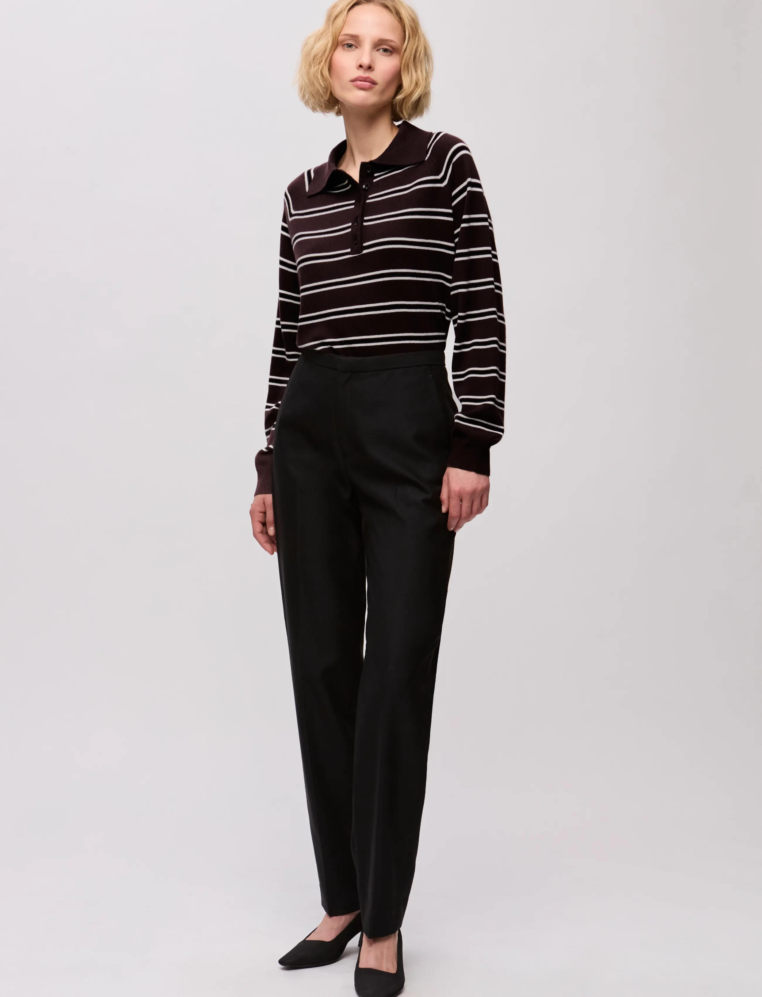 Ivy Oak - IOFarleigh Pullover - stickade tröjor - cocoa stripe - 2