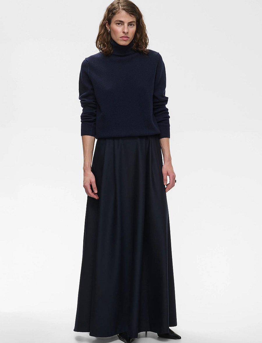 Ivy Oak - IOSusanna Skirt - maxi skirts - black - 0