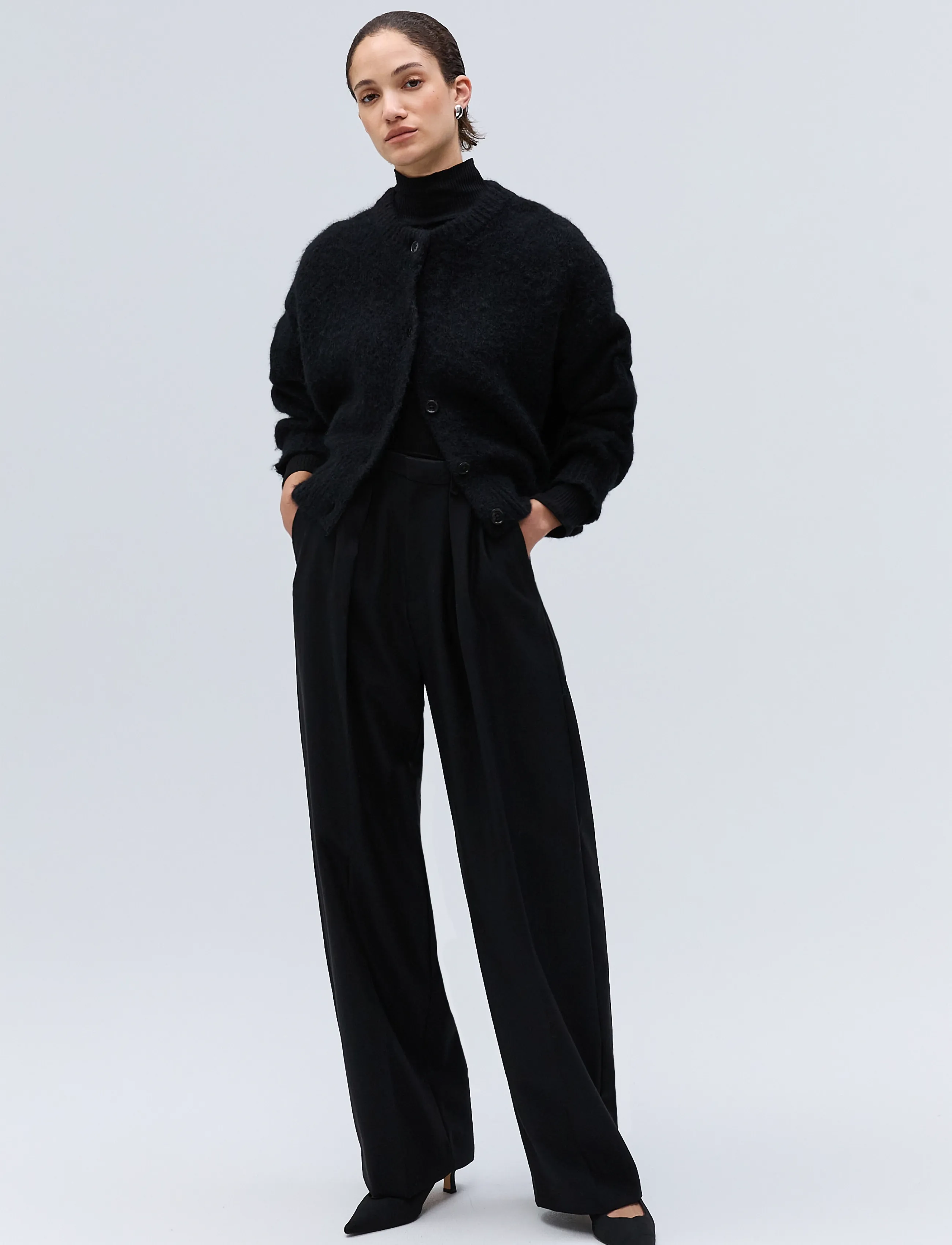 Ivy Oak - IOFerda Cardigan - strickjacken - black - 3