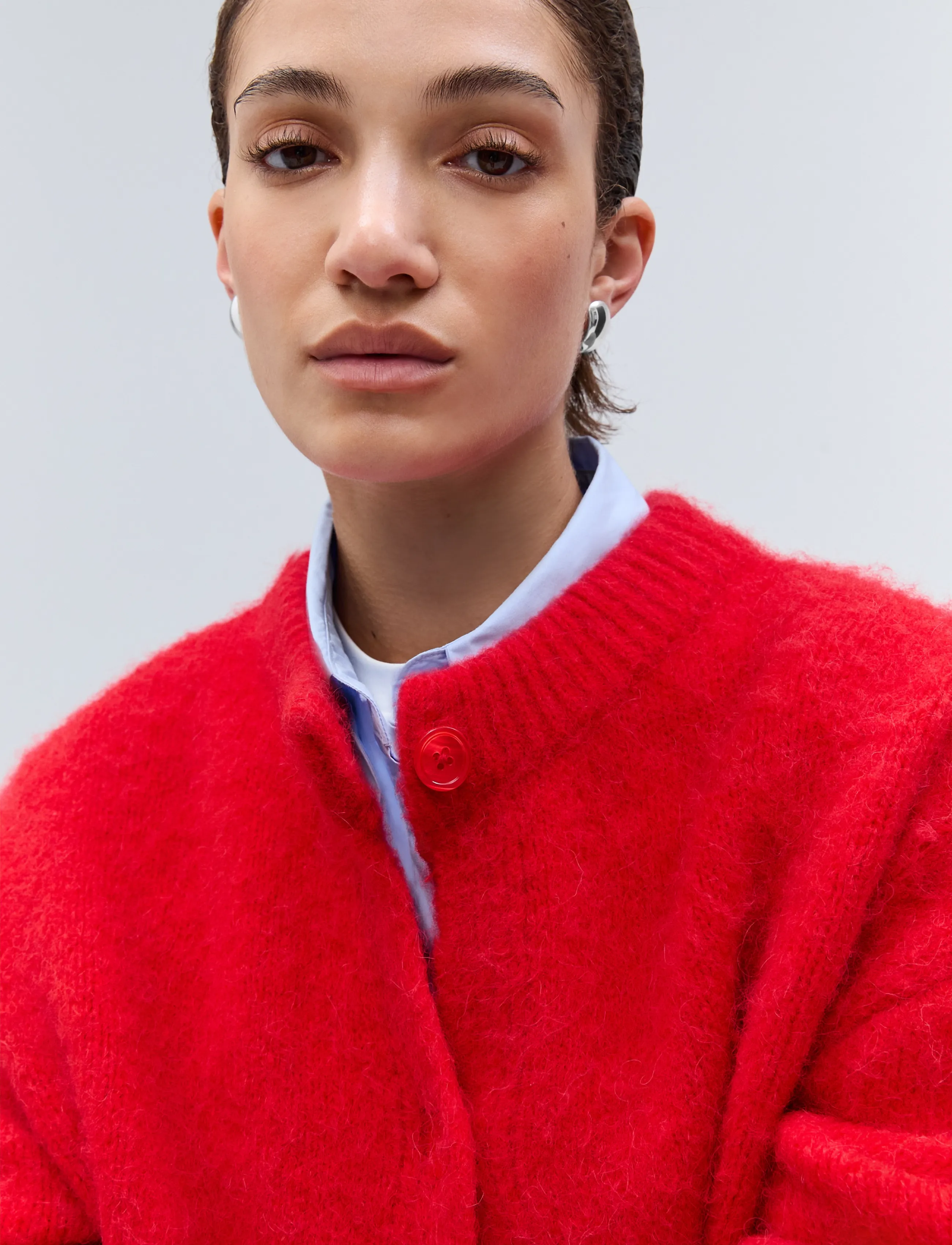 Ivy Oak - IOFerda Cardigan - kardiganid - candle red - 5