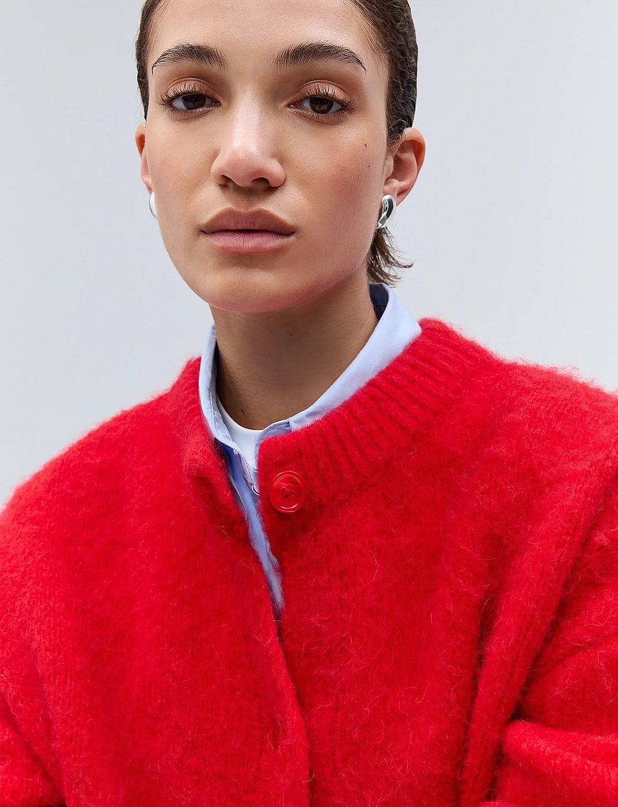Ivy Oak - IOFerda Cardigan - kardiganid - candle red - 5