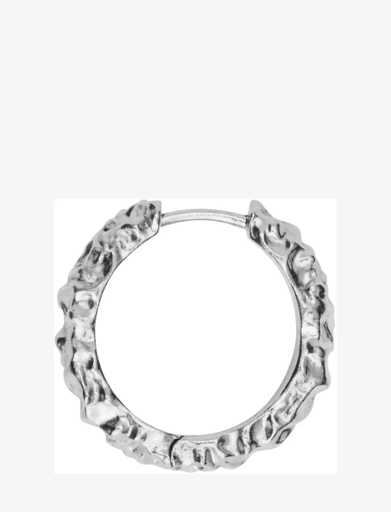 IX Studios - IX Crunchy Edge Earrings Silver - hoops - silver - 1