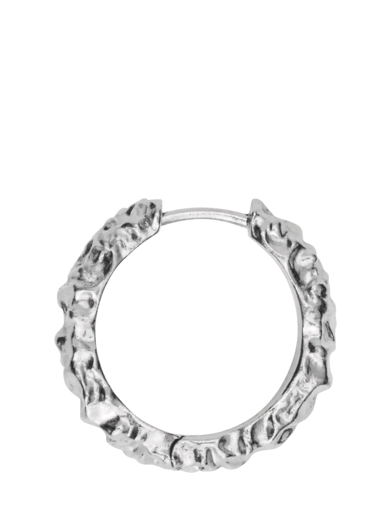 IX Studios - IX Crunchy Edge Earrings Silver - creoler & hoops - silver - 1