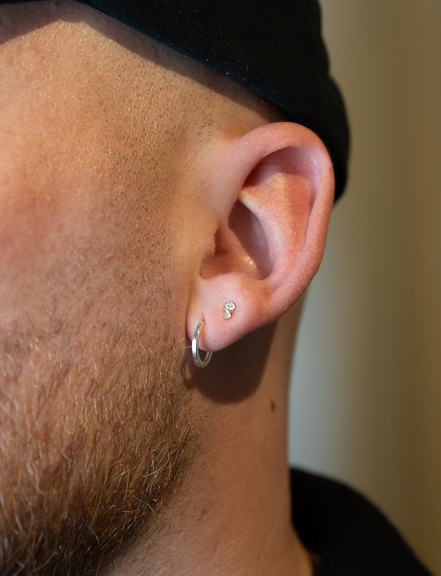 IX Studios - IX Couture Earring Silver - einzelner ohrring - silver - 2