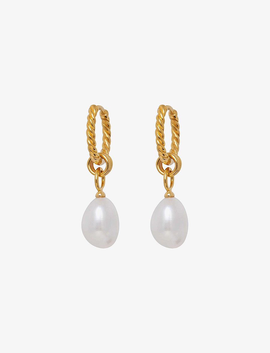 IX Studios - IX Ocean Pearl Earrings - perlų auskarai - gold - 1