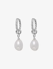 IX Studios - IX Ocean Pearl Earrings Silver - pärlörhängen - silver - 1