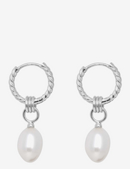 IX Studios - IX Ocean Pearl Earrings Silver - helmikorvakorut - silver - 2